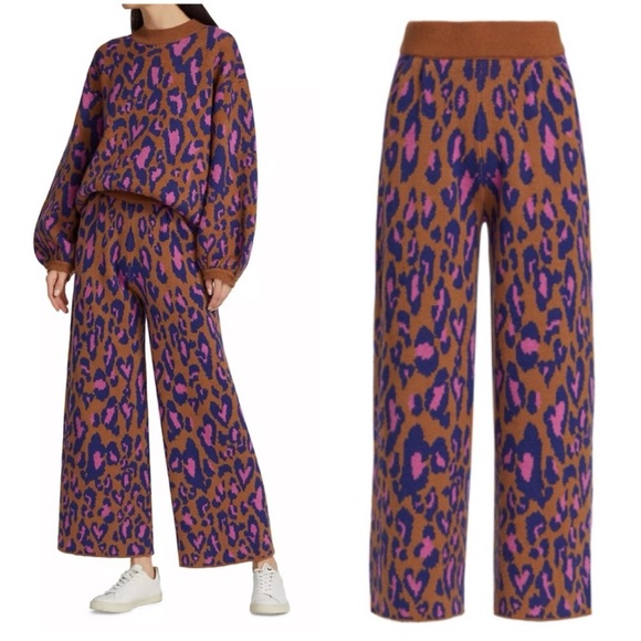 New Farm Rio Leopard Pop Caramel Sweatpants XL - Picture 10 of 11
